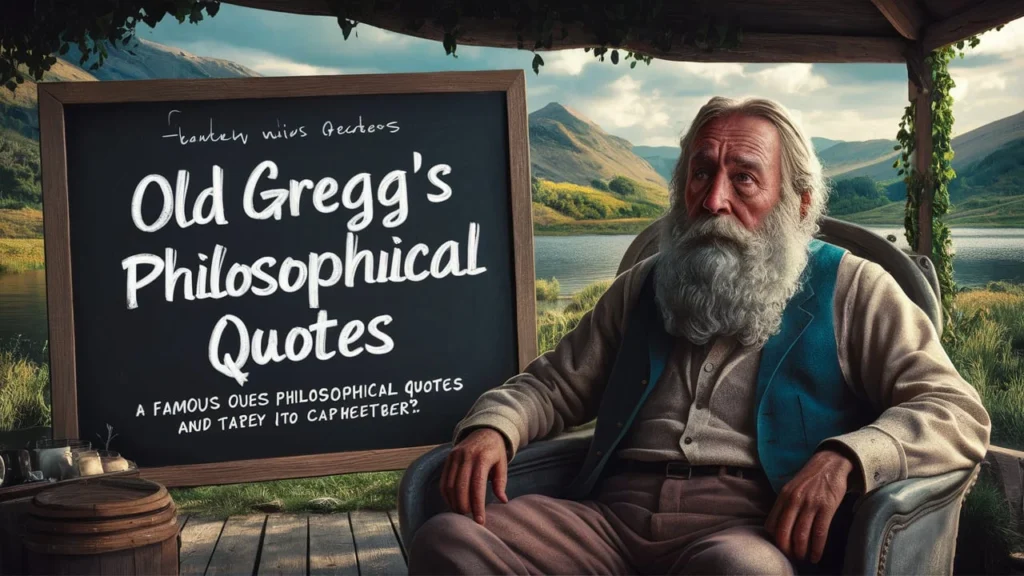 Old Gregg’s Philosophical Quotes