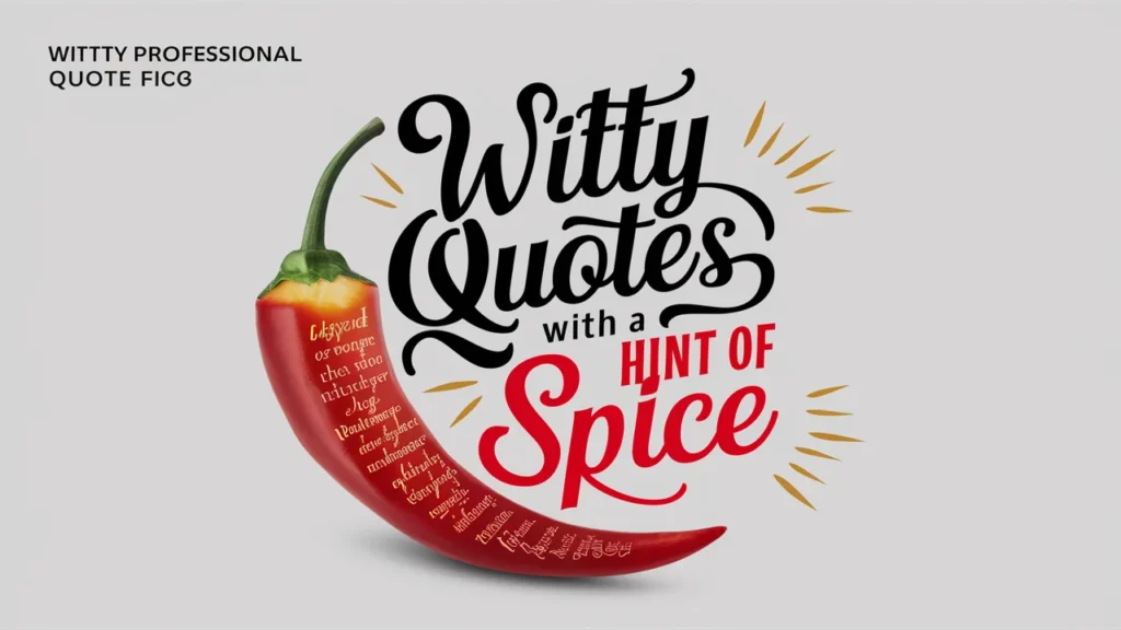 Witty Quotes with a Hint of Spice