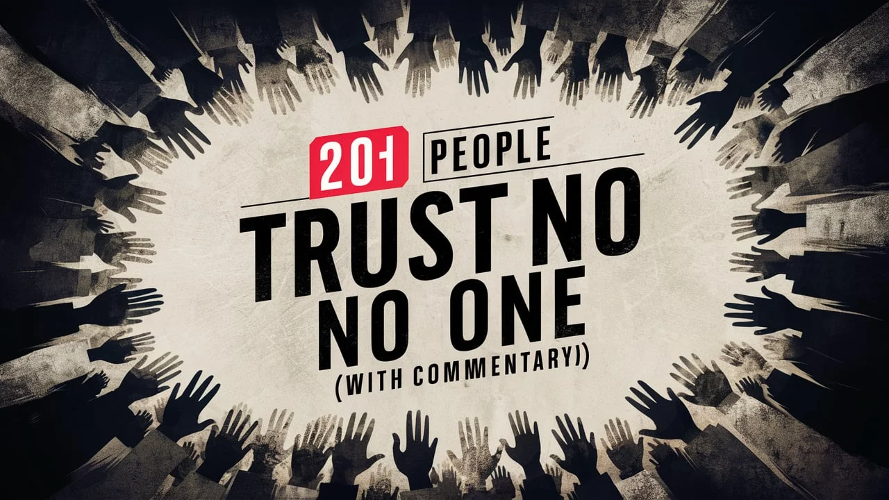Best People Trust No One Quotes