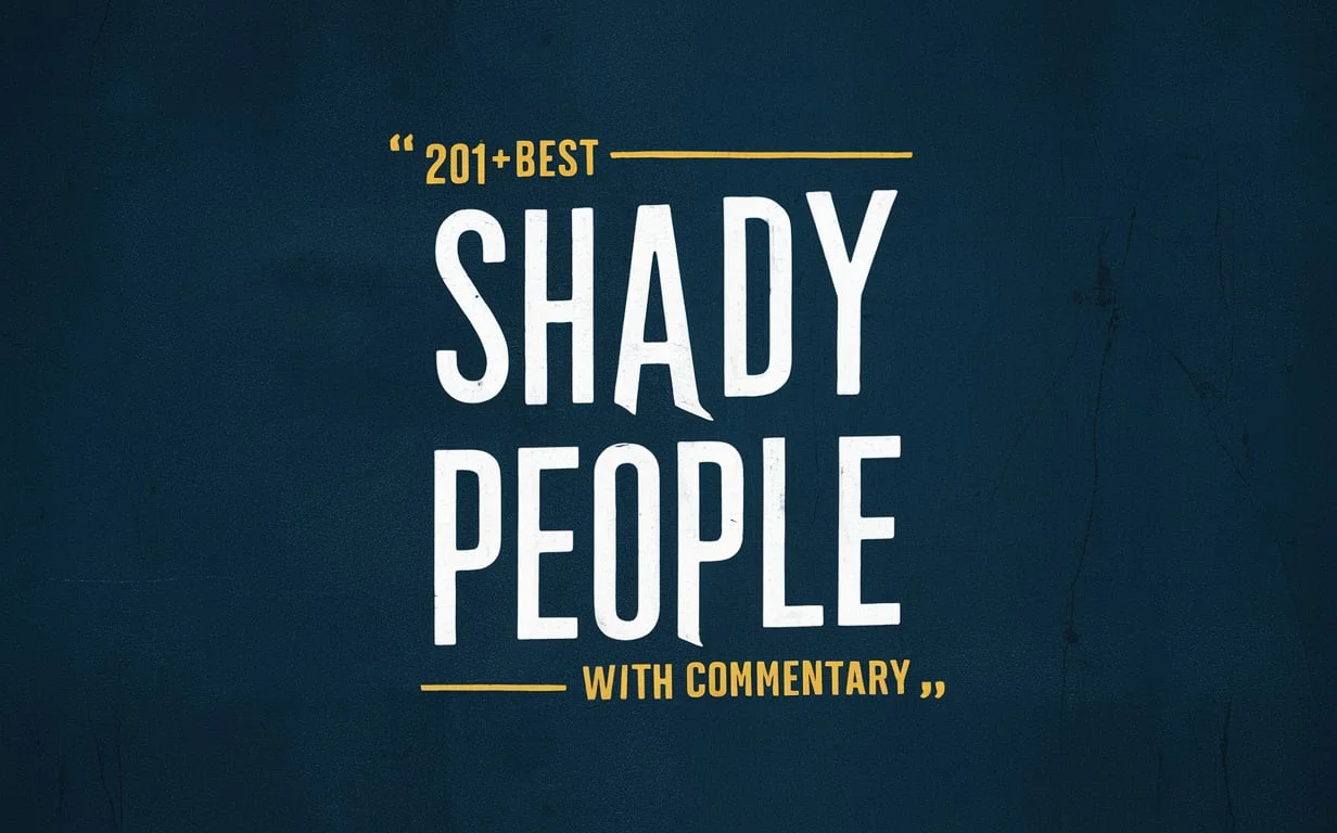 Best Shady People Quotes