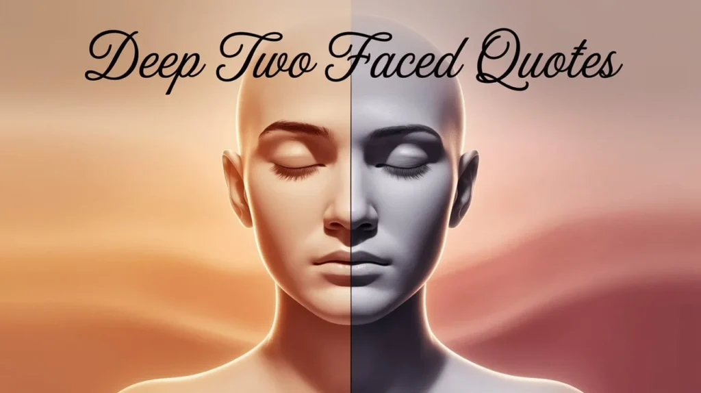 Deep Two Faced Quotes