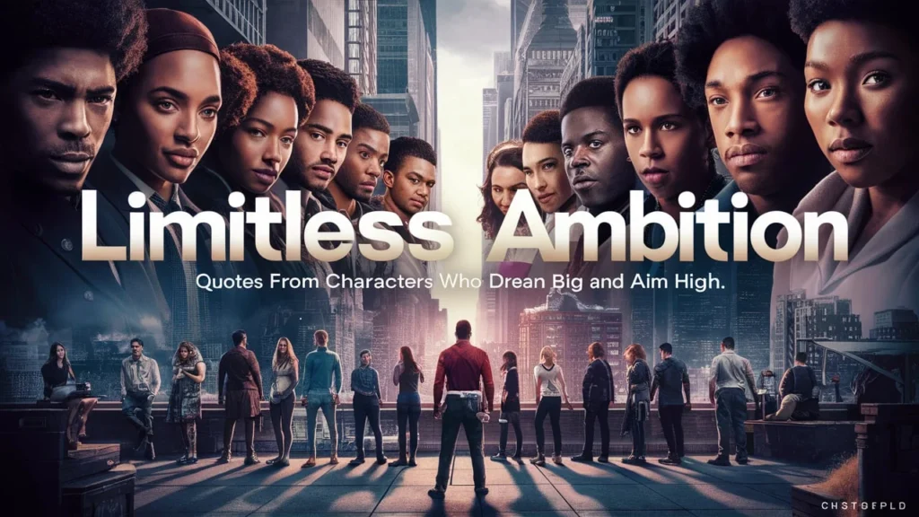 Limitless Ambition: Quotes from Characters Who Dream Big and Aim High