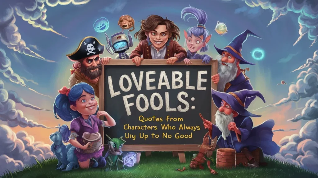 Loveable Fools: Quotes from Characters Who Are Always Up to No Good