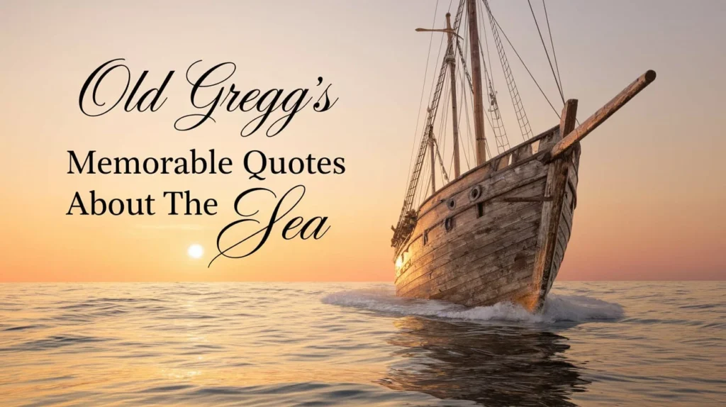 Old Gregg’s Memorable Quotes About The Sea