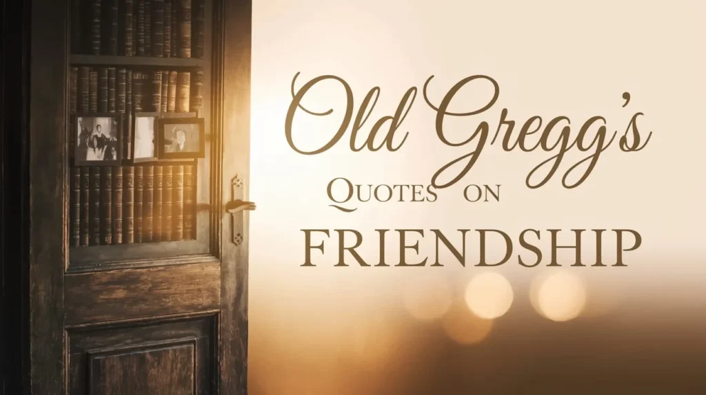 Old Gregg's Quotes on Friendship
