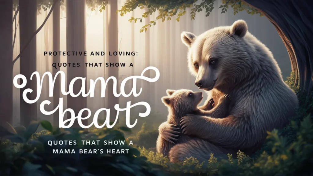 Protective and Loving: Quotes That Show a Mama Bear’s Heart