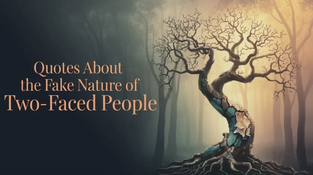 Quotes About the Fake Nature of Two-Faced People
