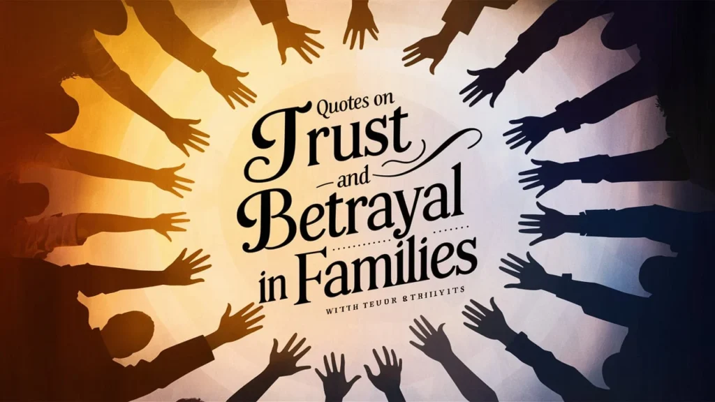 Quotes on Trust and Betrayal in Families