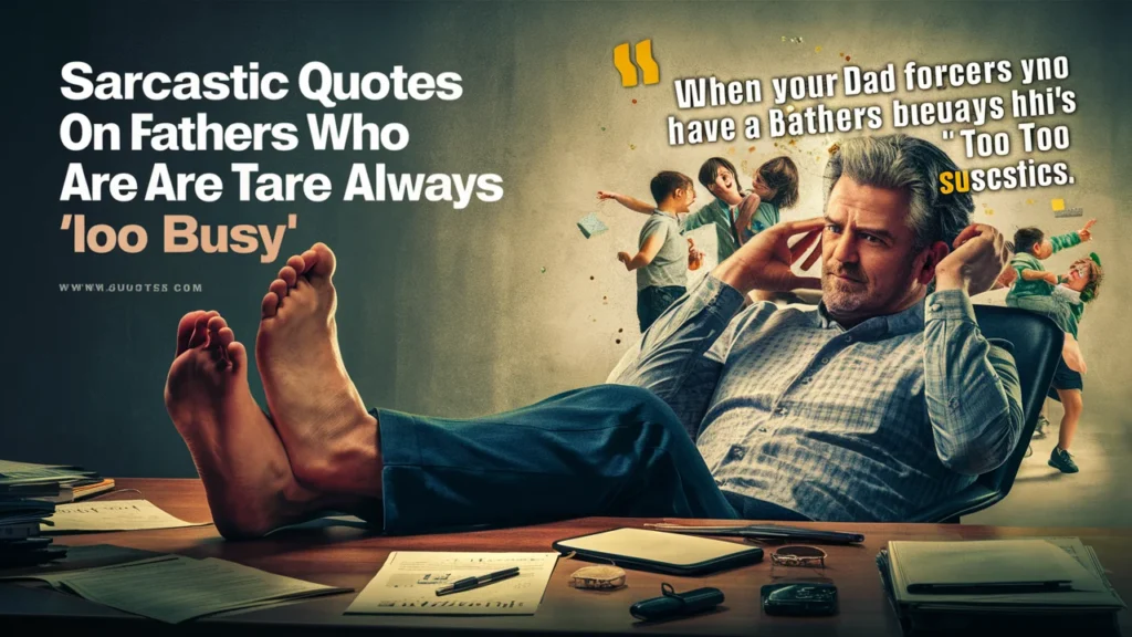 Best Sarcastic Quotes About Bad Fathers