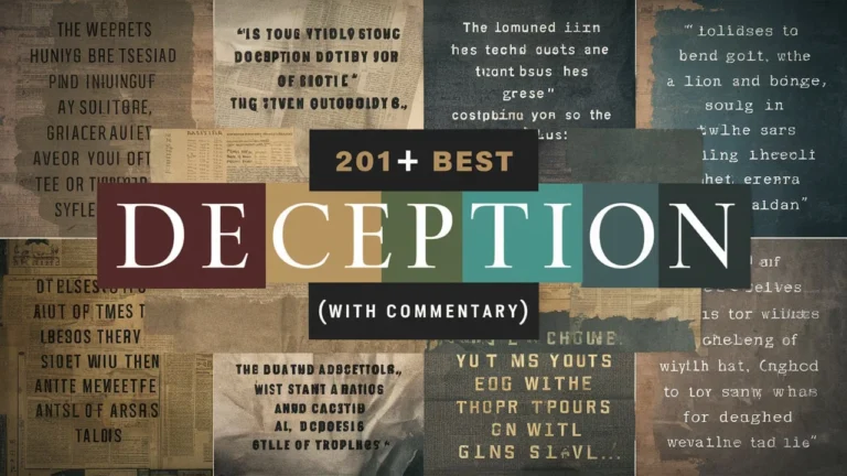 Best Deception Quotes