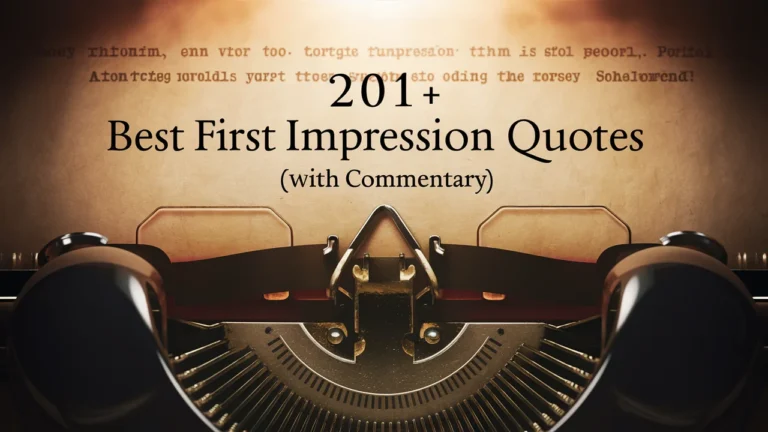 Best First Impression Quotes