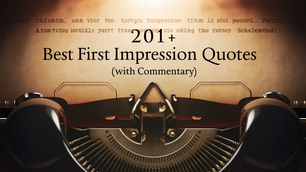 Best First Impression Quotes