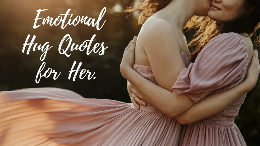 Emotional Hug Quotes for Her