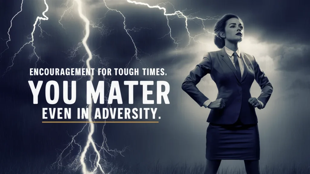 Encouragement for Tough Times You Matter Even in Adversity