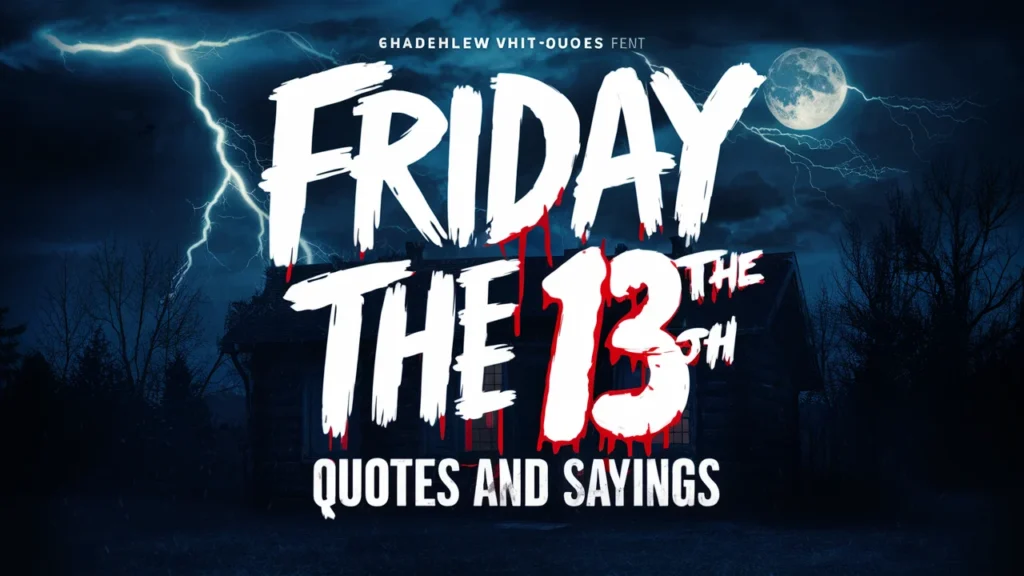 Friday the 13th Quotes and Sayings