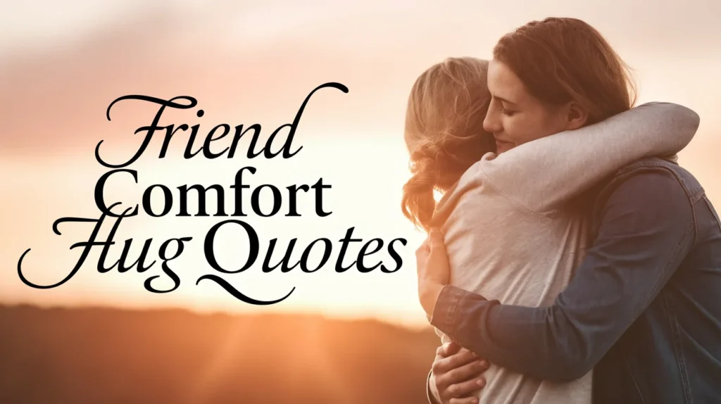 Friend Comfort Hug Quotes