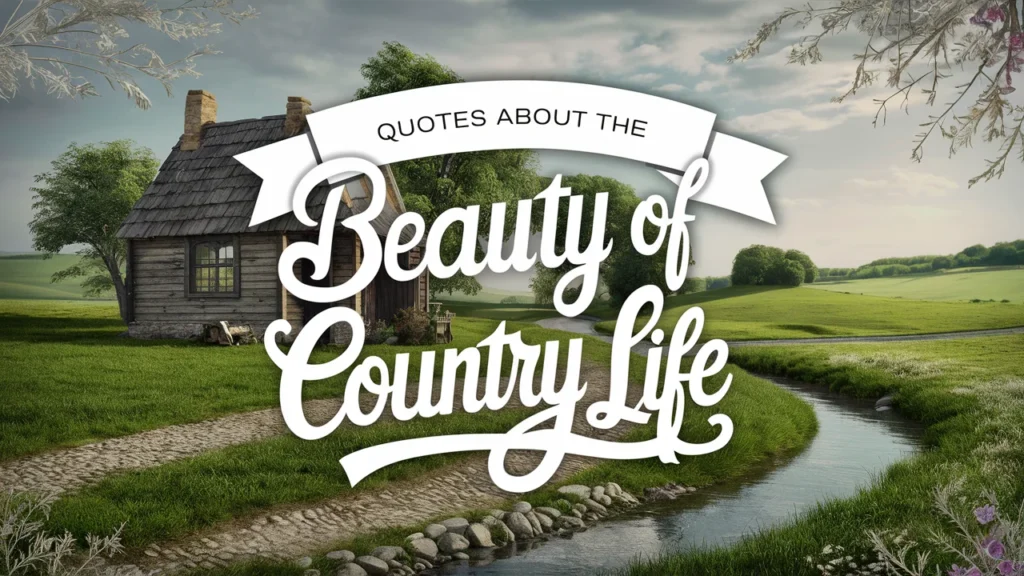 Quotes About the Beauty of Country Life