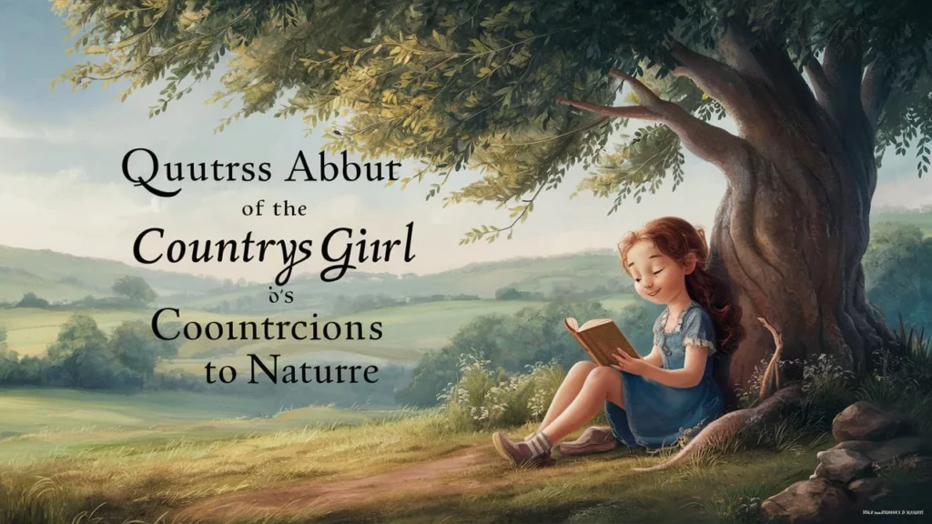 Quotes About the Country Girl's Connection to Nature