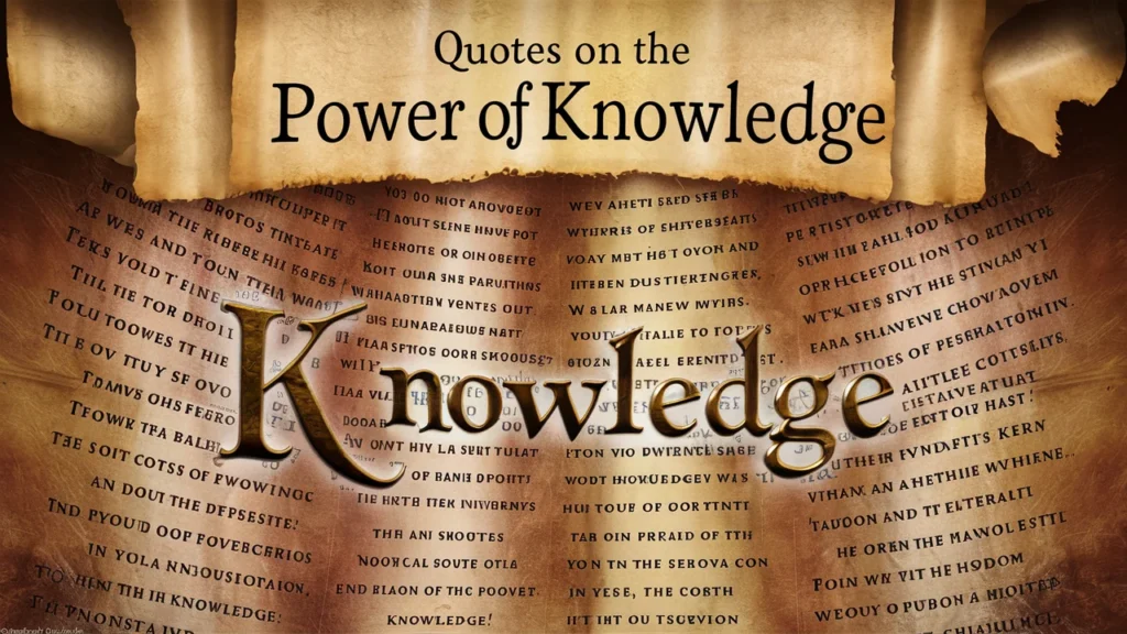 Quotes on the Power of Knowledge