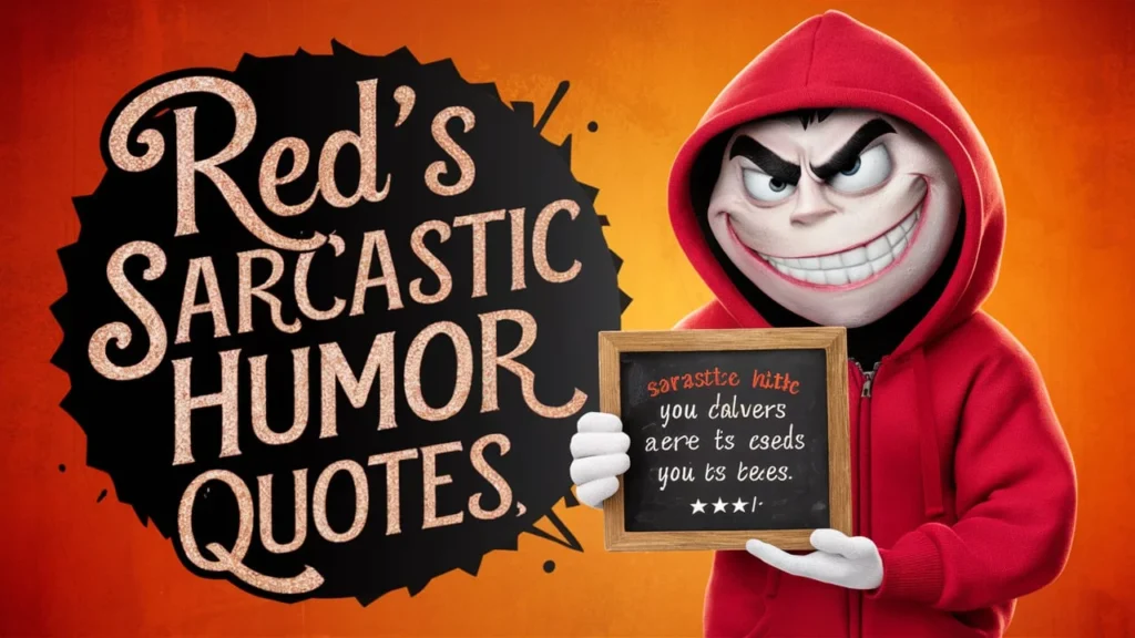 Red's Sarcastic Humor Quotes