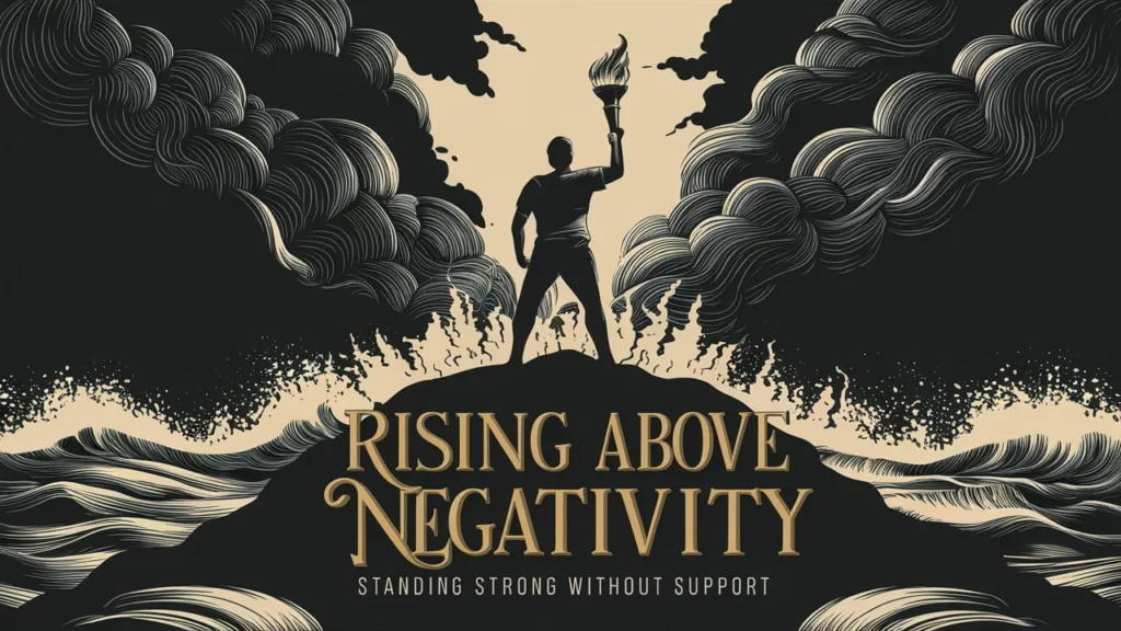 Rising Above Negativity: Standing Strong Without Support