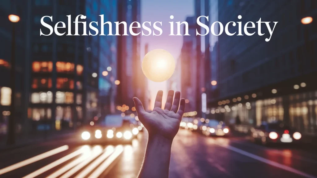 Selfishness in Society
