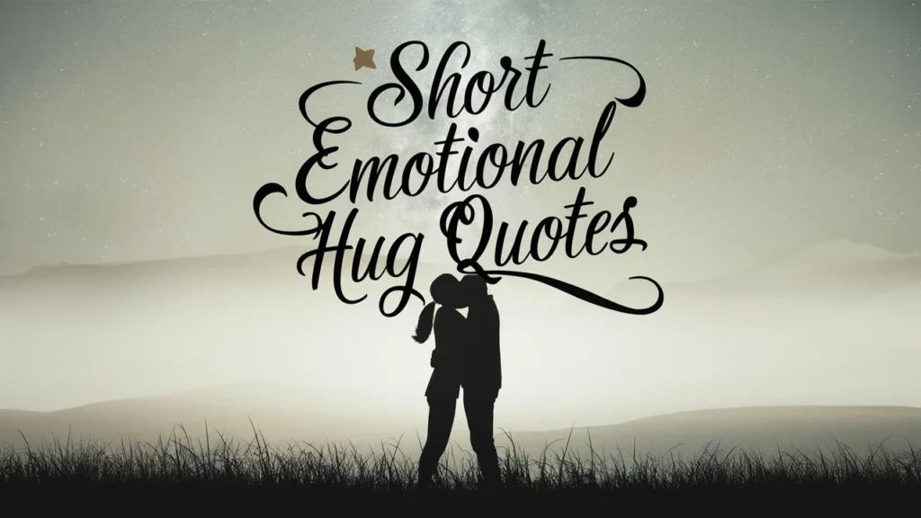 Short Emotional Hug Quotes