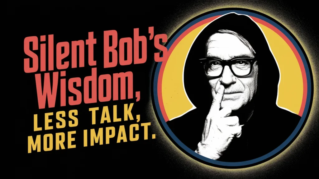 Silent Bob's Wisdom: Less Talk, More Impact