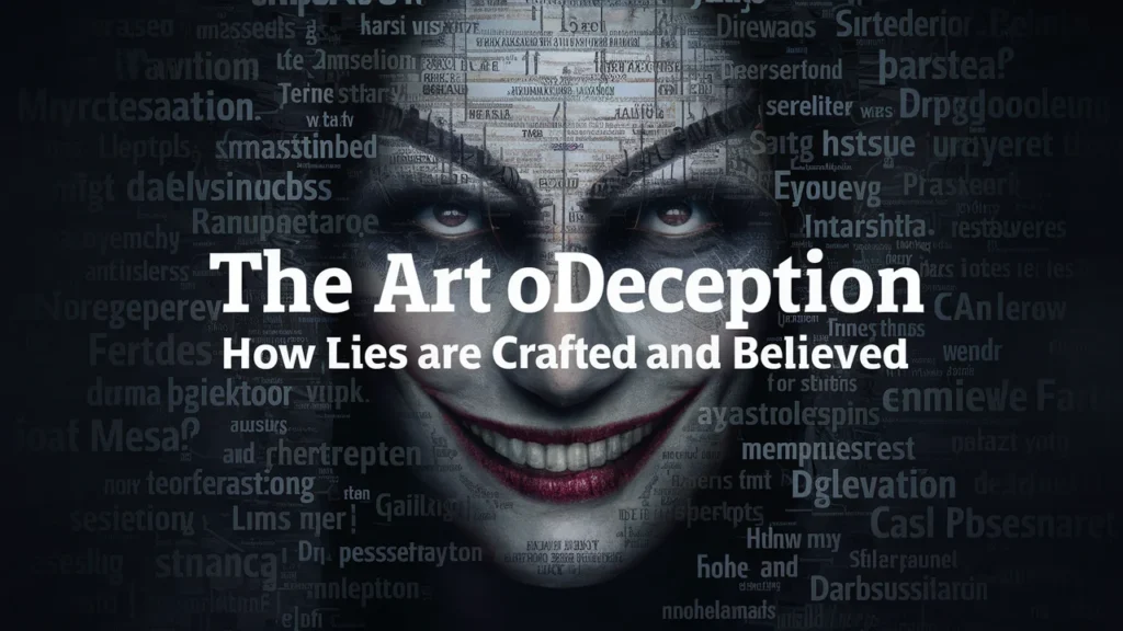 The Art of Deception How Lies Are Crafted and Believed