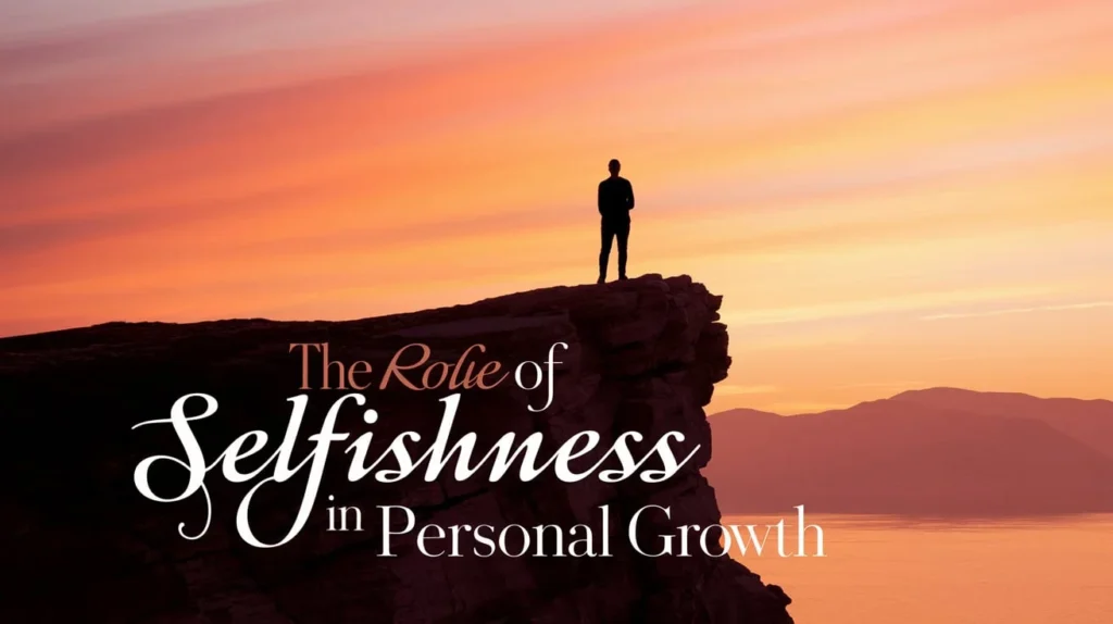 The Role of Selfishness in Personal Growth