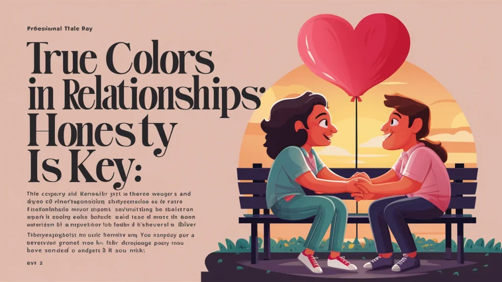 True Colors in Relationships Honesty is Key