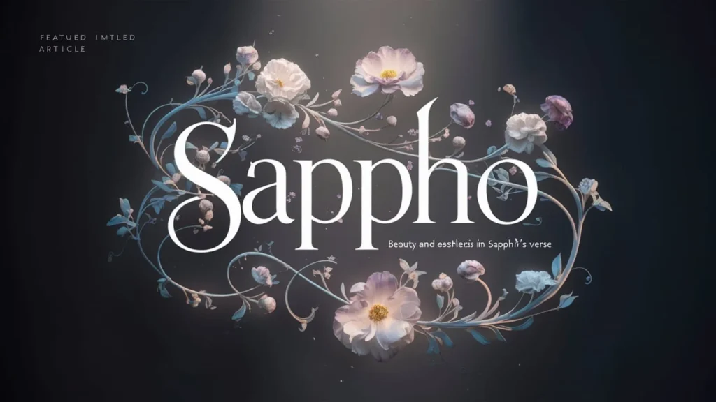 Beauty and Aesthetics in Sappho's Verse
