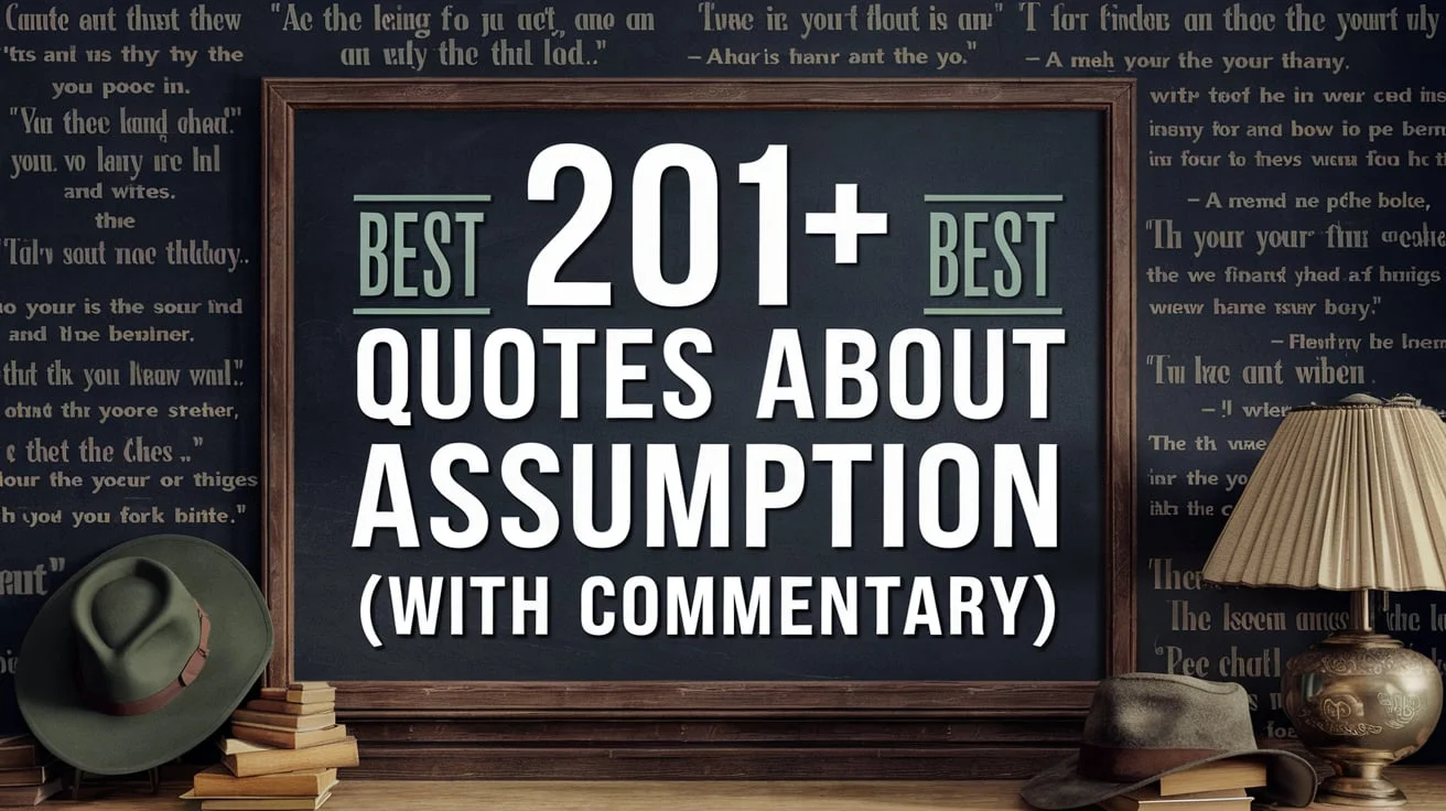 Best Quotes About Assumption (with Commentary)