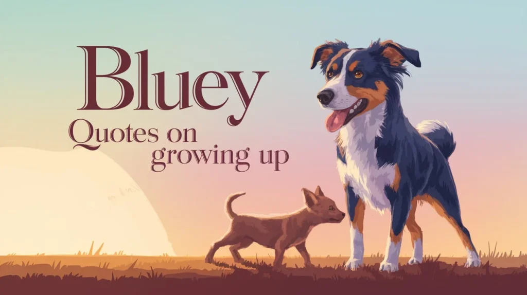 Bluey Quotes on Growing Up