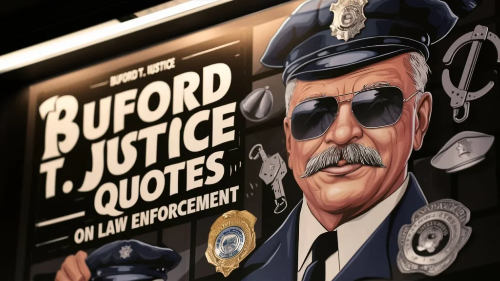 Buford T. Justice Quotes on Law Enforcement