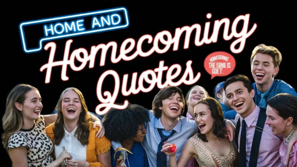 Funny and Lighthearted Homecoming Quotes