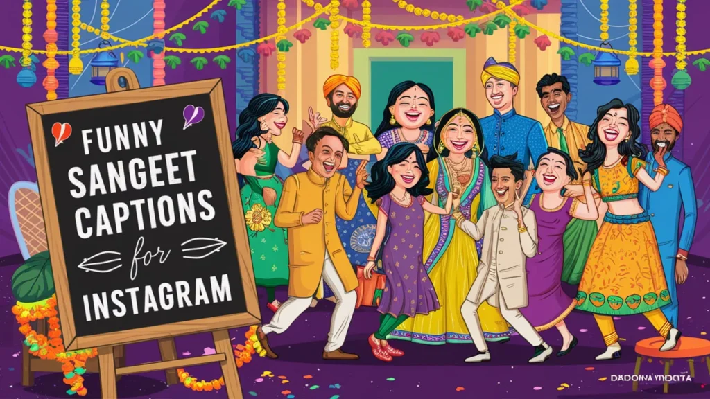 Funny Sangeet Captions for Instagram