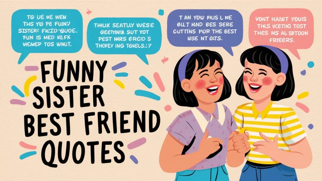 Funny Sister Best Friend Quotes