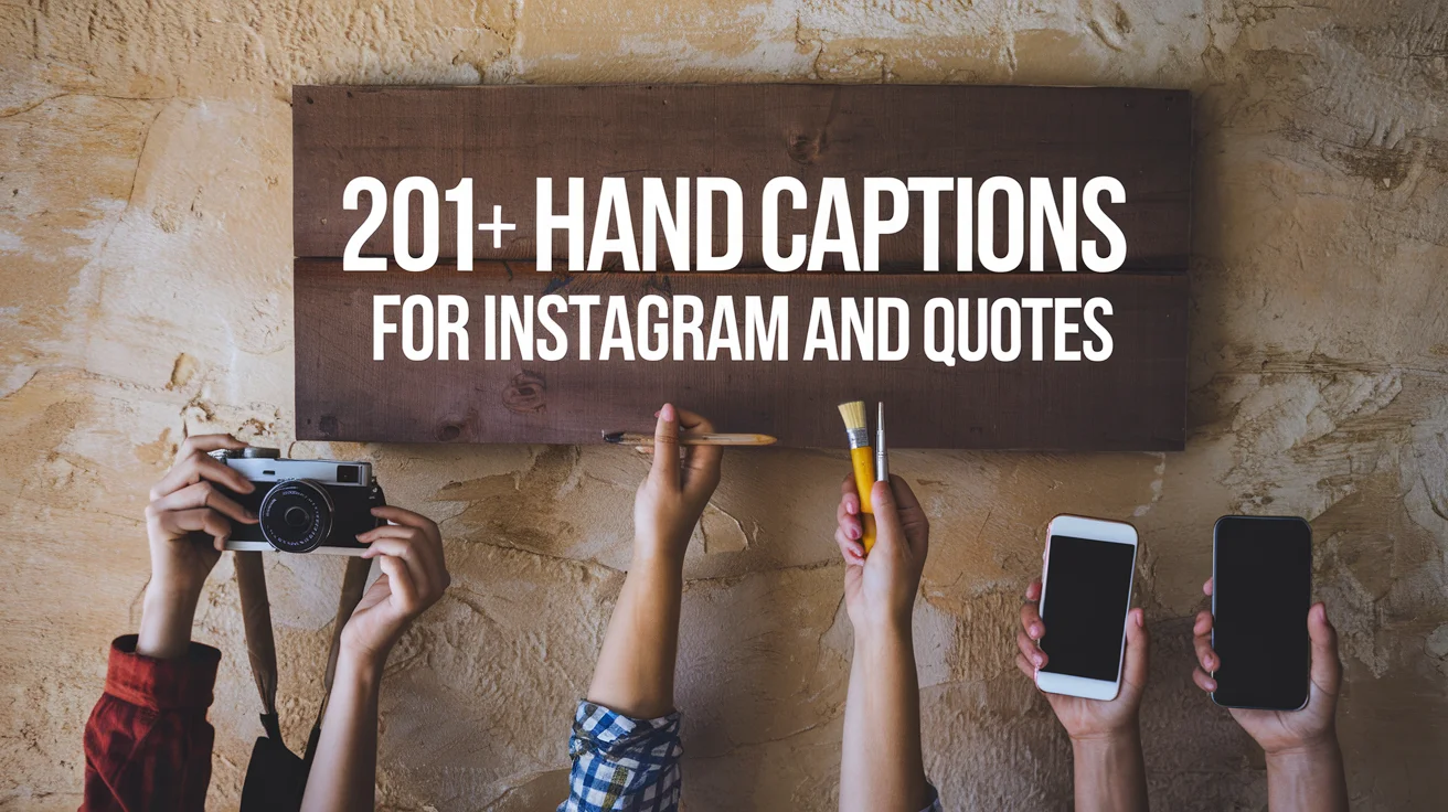 Hand Captions for Instagram and Quotes