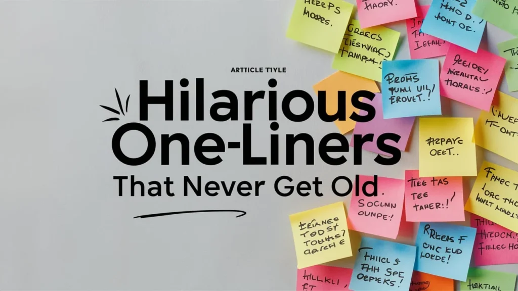 Hilarious One-Liners That Never Get Old