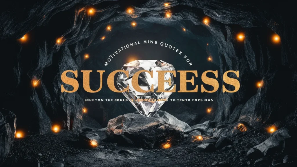 Motivational Mine Quotes for Success
