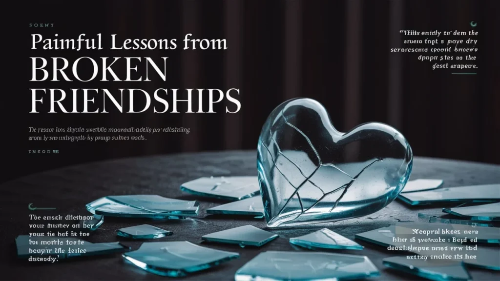 Painful Lessons from Broken Friendships