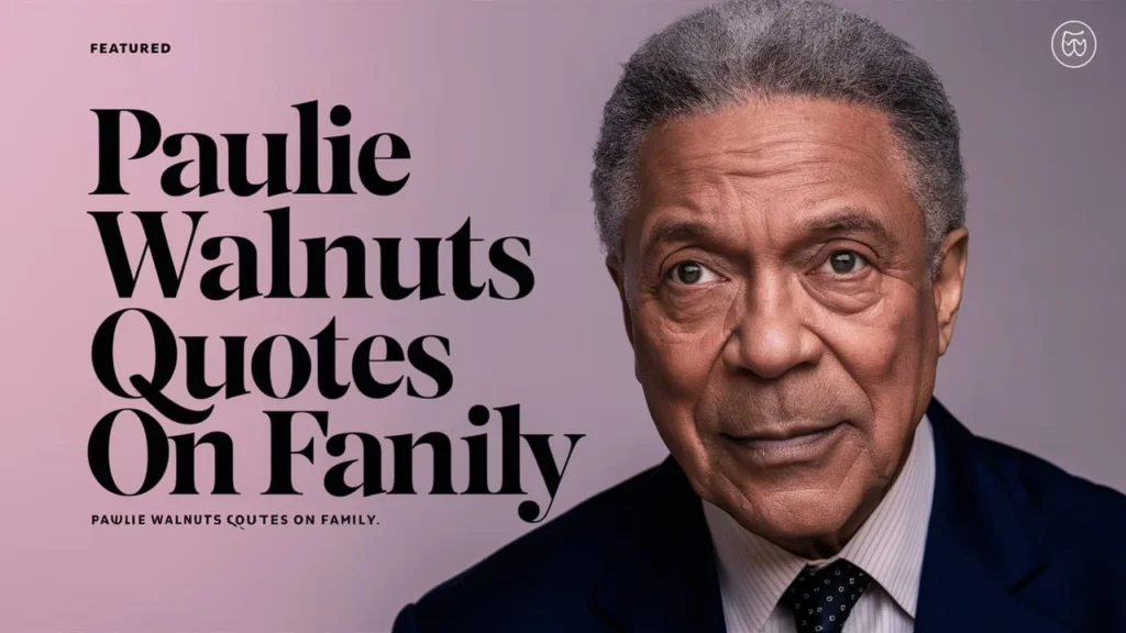 Paulie Walnuts Quotes on Family