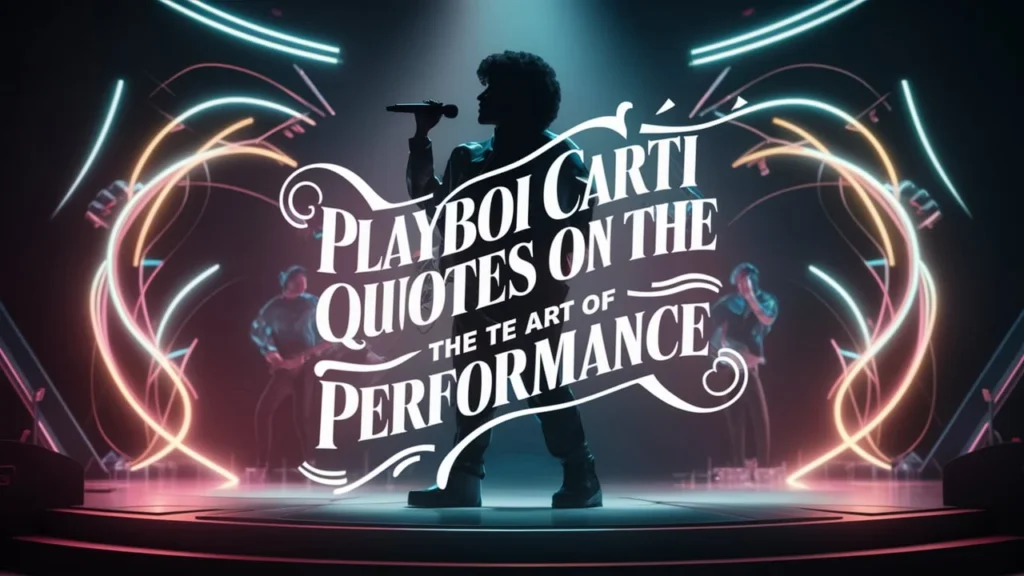 Playboi Carti Quotes on the Art of Performance