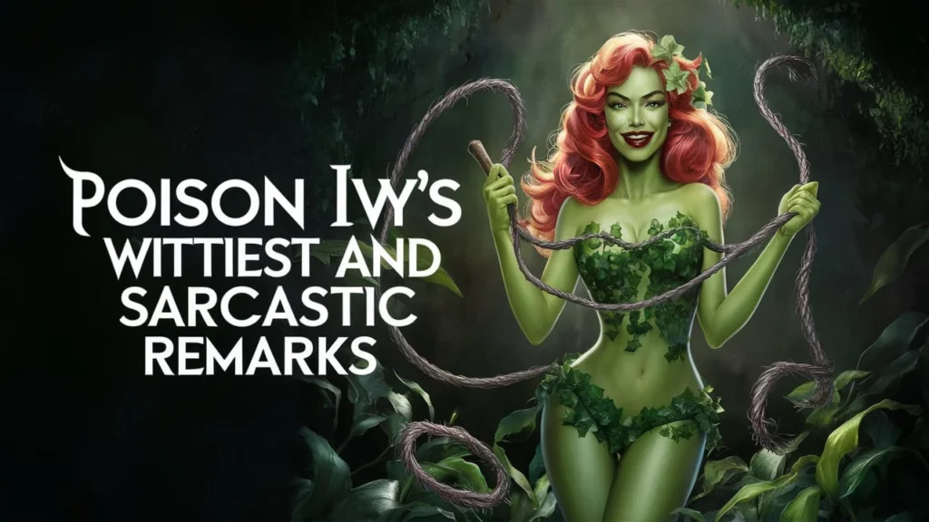 Poison Ivy’s Wittiest and Sarcastic Remarks