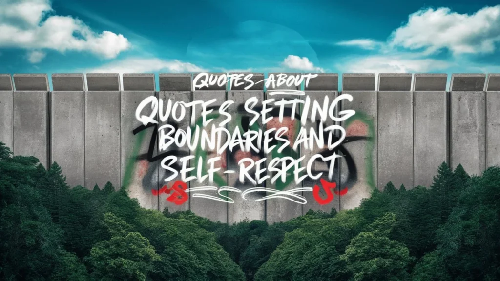 Quotes About Setting Boundaries and Self-Respect