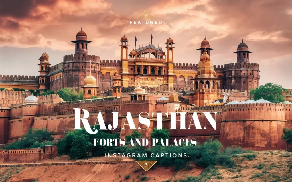 Rajasthan Forts and Palaces Instagram Captions