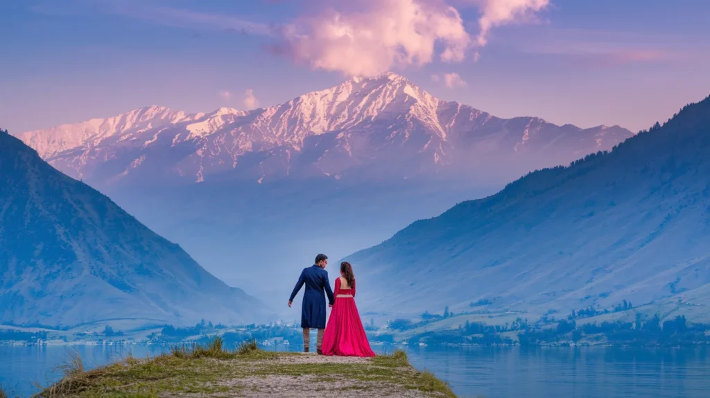 Romantic Moments in Kashmir