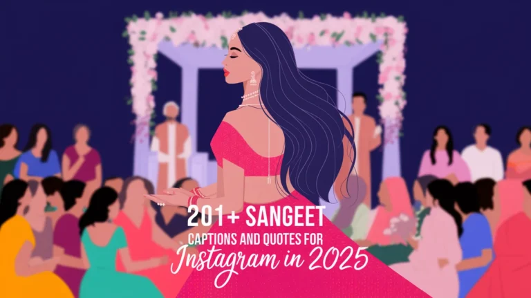 Sangeet Captions and Quotes for Instagram