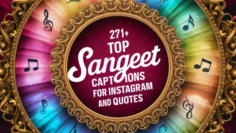 Sangeet Captions for Instagram And Quotes